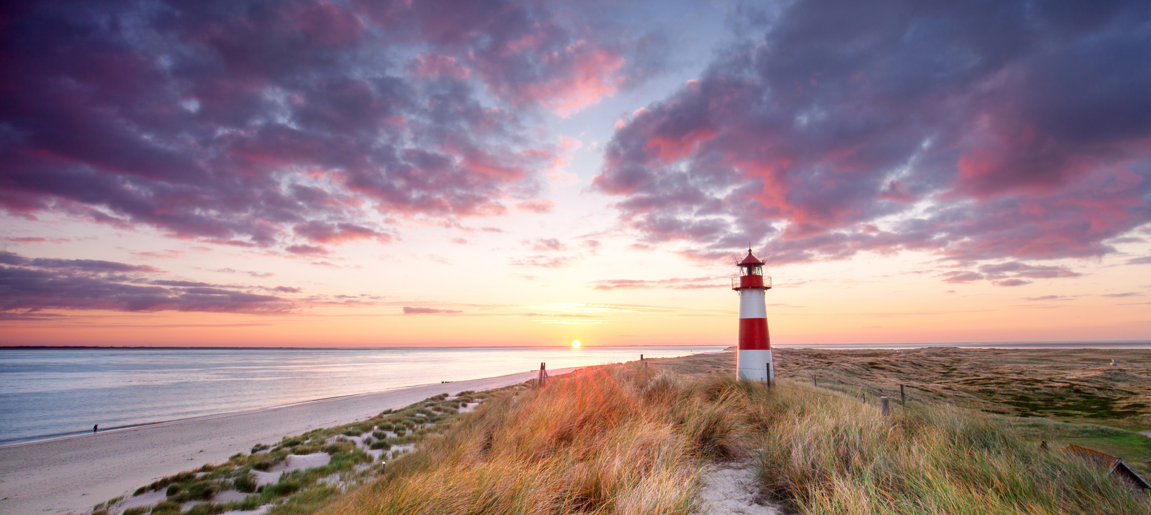 Der Leuchtturm List-Ost auf der Insel Sylt