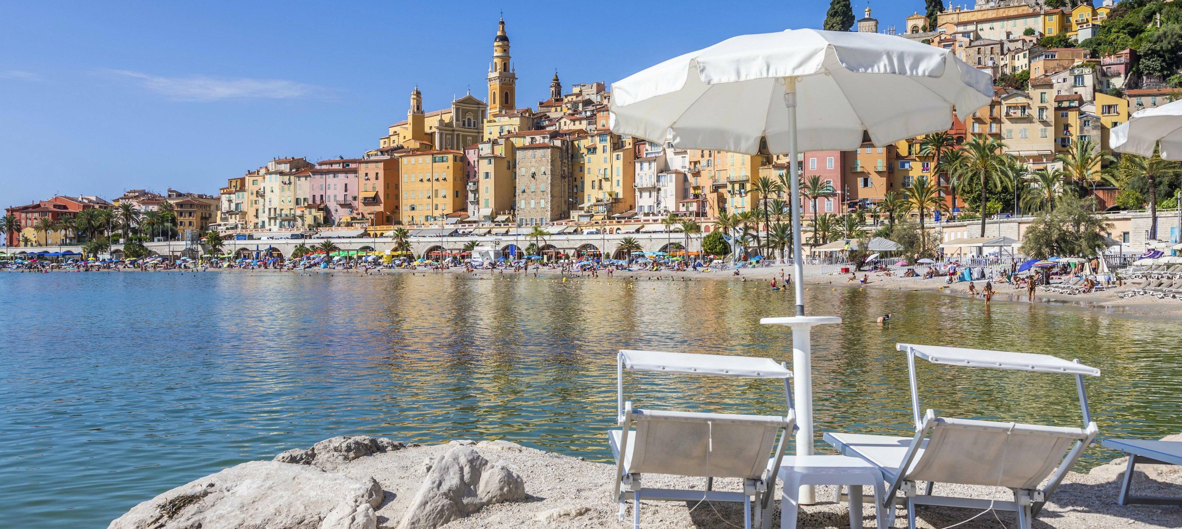 Blick auf Menton